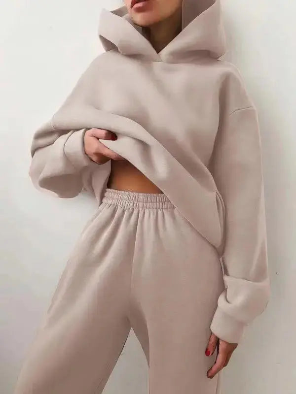 Cozy Fleece Hoodie & Jogger Set Jasmine's Boutique Australia