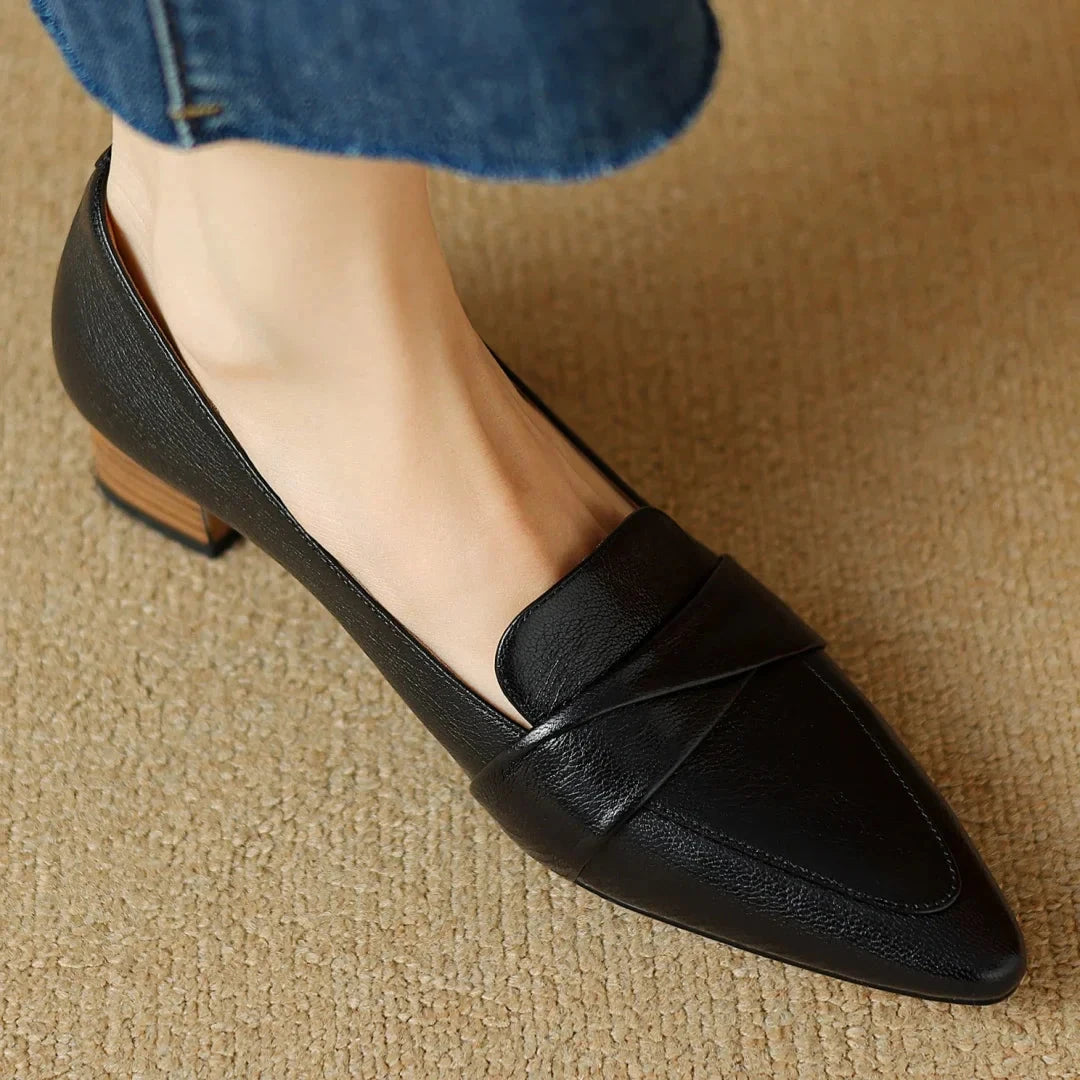 Naira Genuine Leather Pumps  Liora Lane Boutique