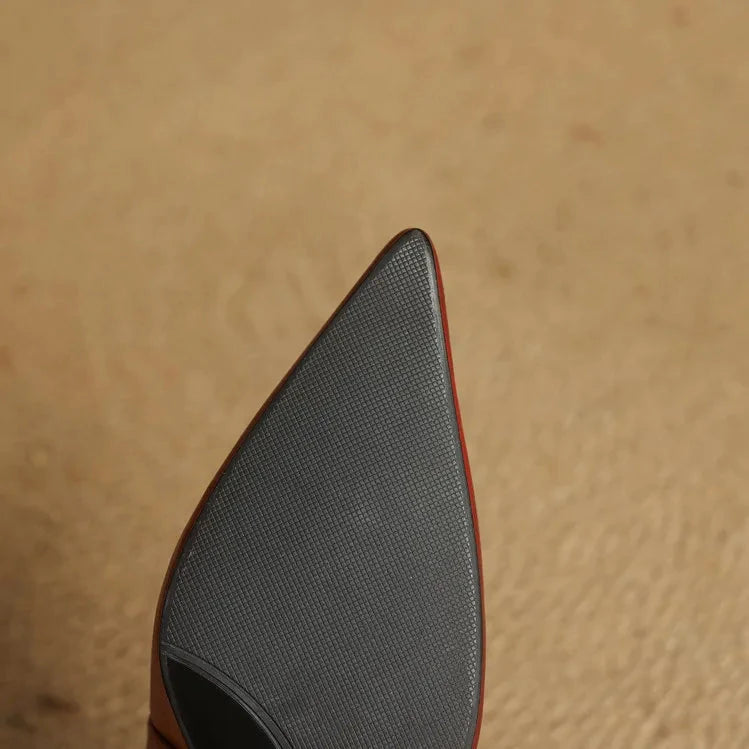 Fauna Genuine Leather Slingbacks  Liora Lane Boutique