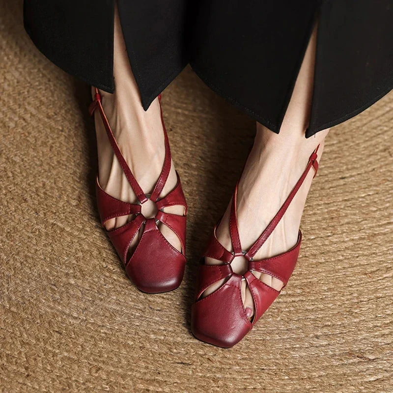 Elora Genuine Leather Sandals  Liora Lane Boutique