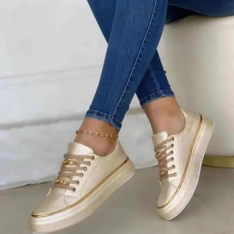 Luxe Chain Accent Sneakers Jasmine's Boutique Australia