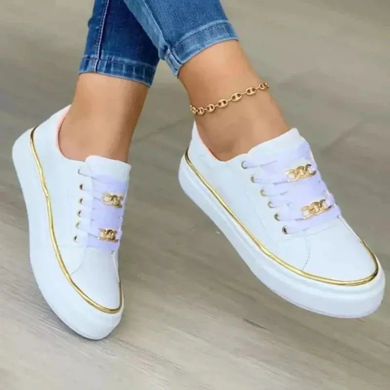Luxe Chain Accent Sneakers Jasmine's Boutique Australia
