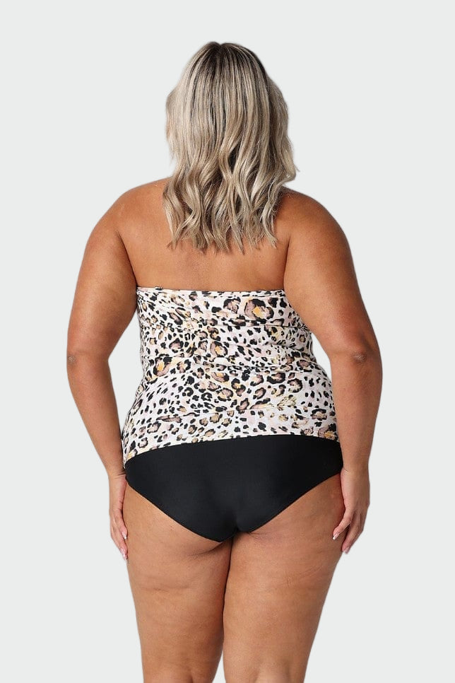 Leopard Print Strapless Tankini Top Jasmine's Boutique Australia