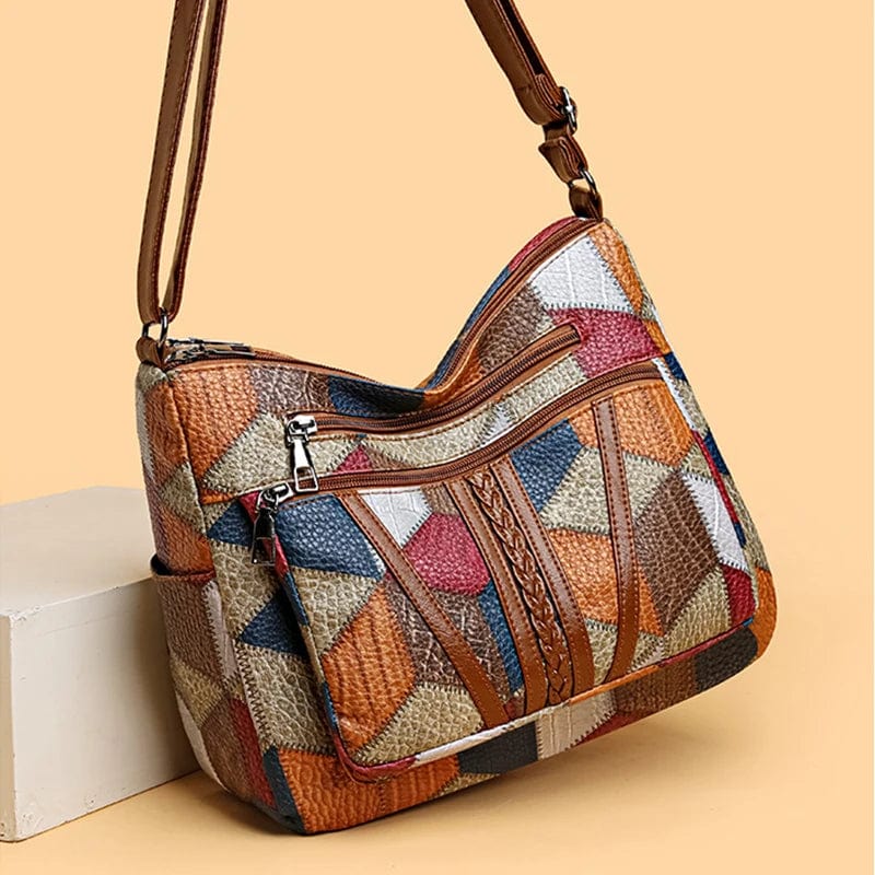 Solara Mosaic Leather Handbag Jasmine's Boutique Australia