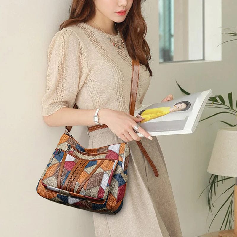 Solara Mosaic Leather Handbag Jasmine's Boutique Australia