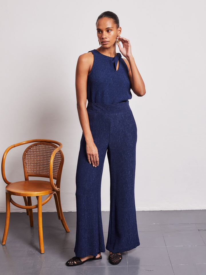 Summer Wide Leg Crinkle Palazzo Pant  Liora Lane Boutique Trousers