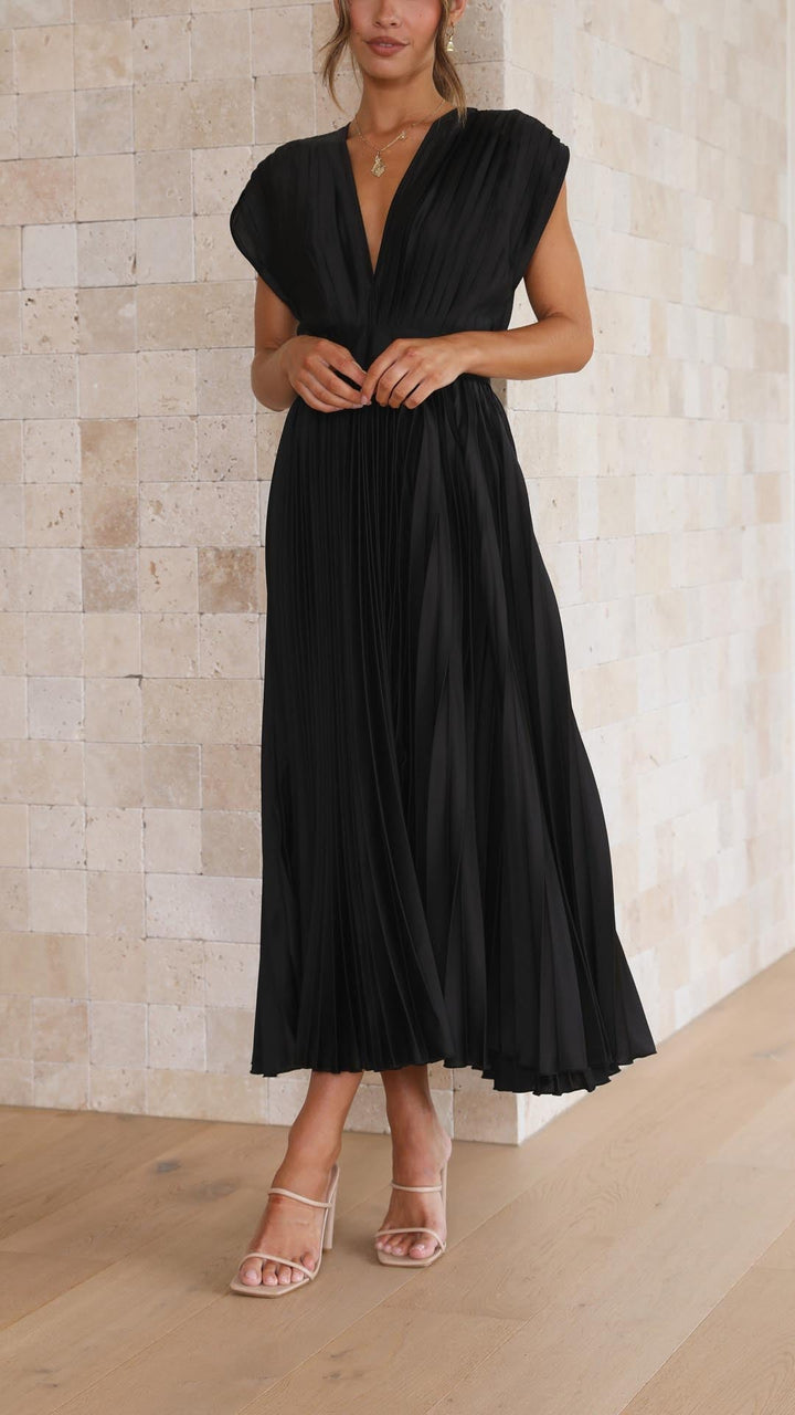 Alexis - Elegant Pleated Dress Jasmine's Boutique Australia