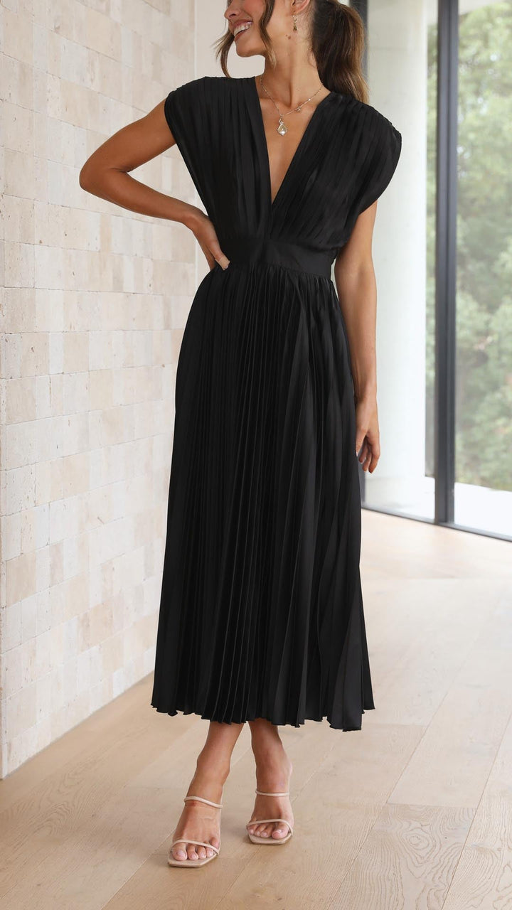 Alexis - Elegant Pleated Dress Jasmine's Boutique Australia