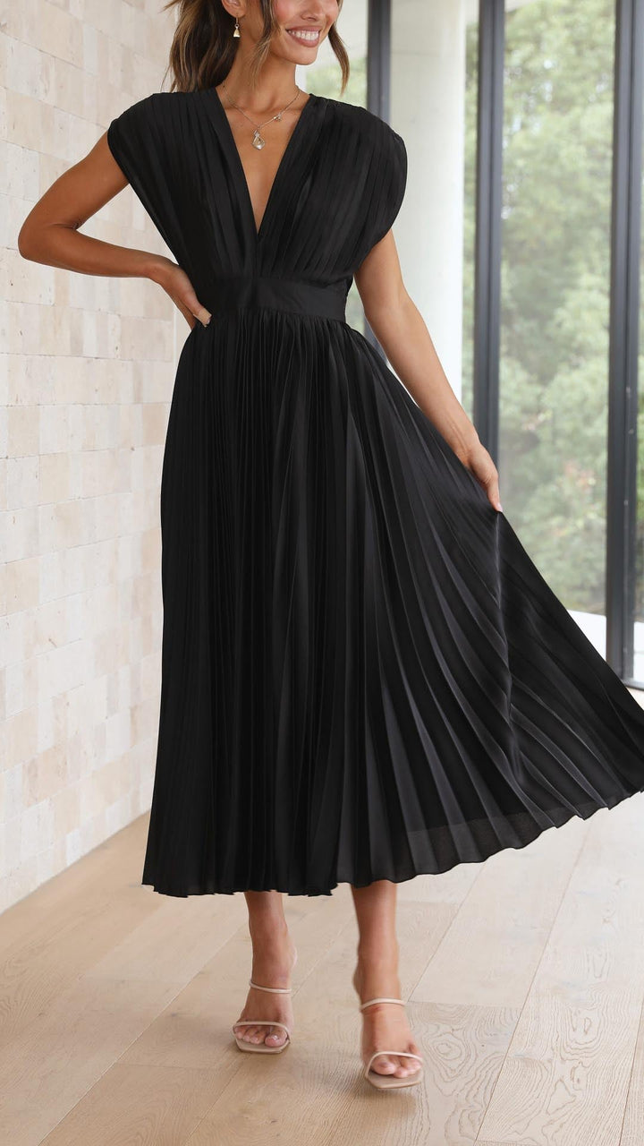 Alexis - Elegant Pleated Dress Jasmine's Boutique Australia