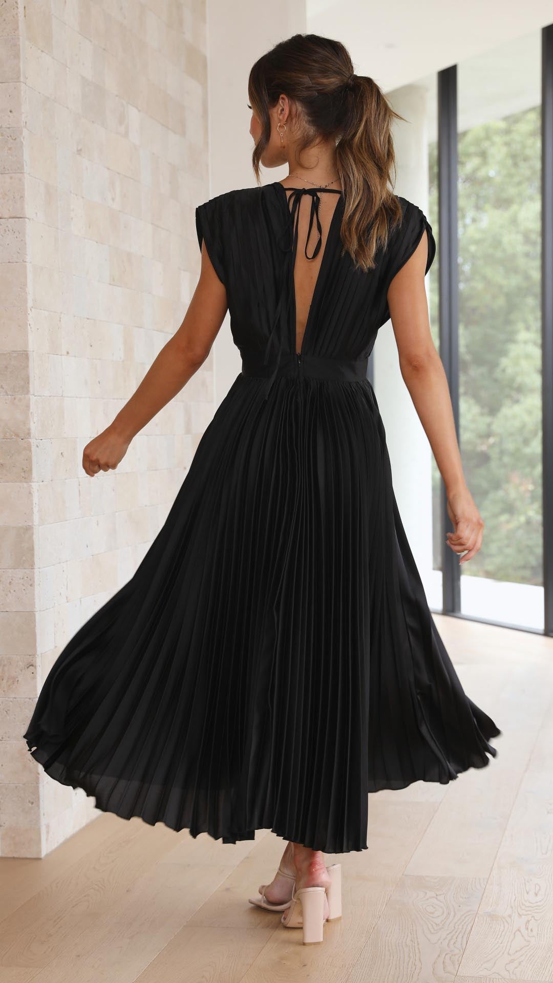 Alexis - Elegant Pleated Dress Jasmine's Boutique Australia
