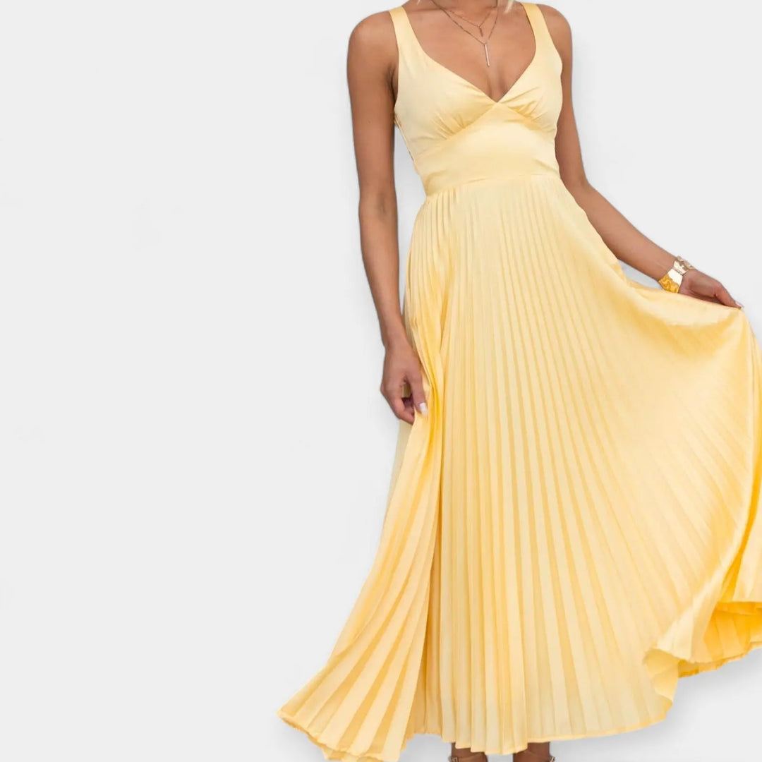 Open Back Yellow Maxi Dress Jasmine's Boutique Australia