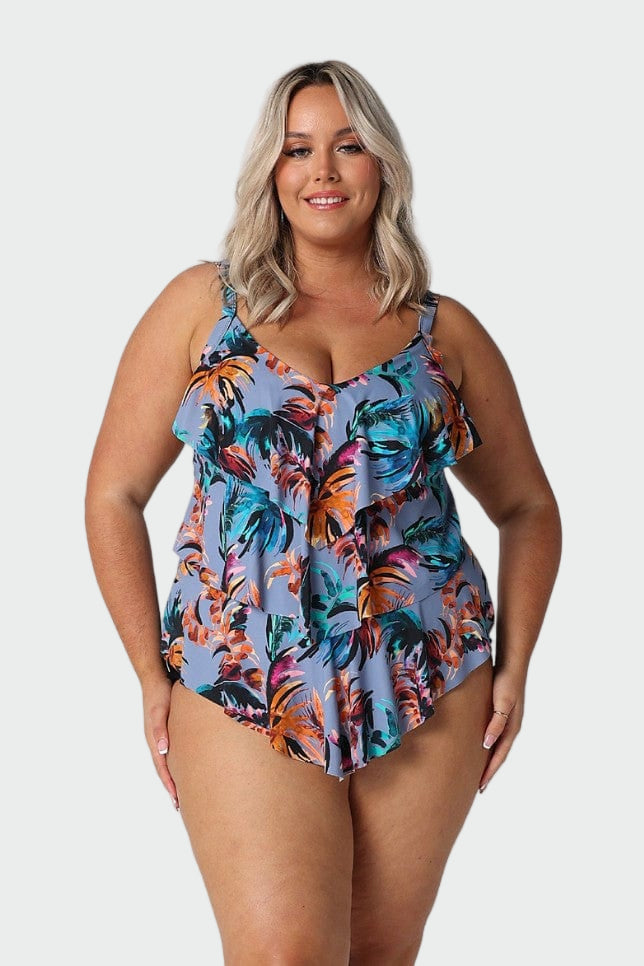Tropical Ruffle Tankini Top Jasmine's Boutique Australia