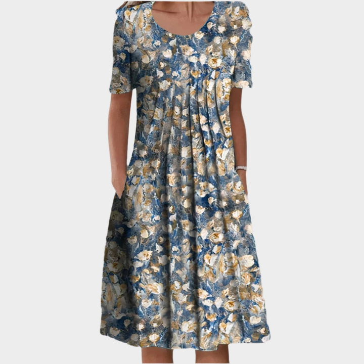 Summer Dress with Floral Stitching Jasmine's Boutique Australia