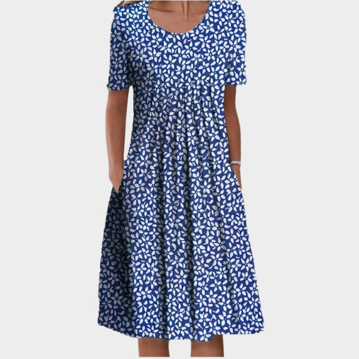 Summer Dress with Floral Stitching Jasmine's Boutique Australia