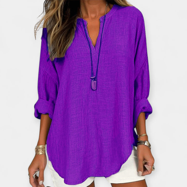 Linen Beach Blouse Jasmine's Boutique Australia