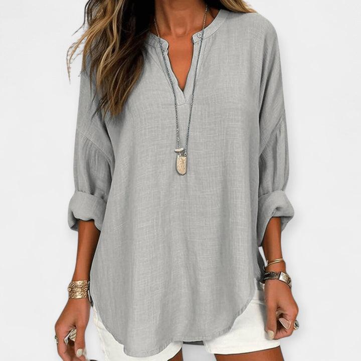Linen Beach Blouse Jasmine's Boutique Australia