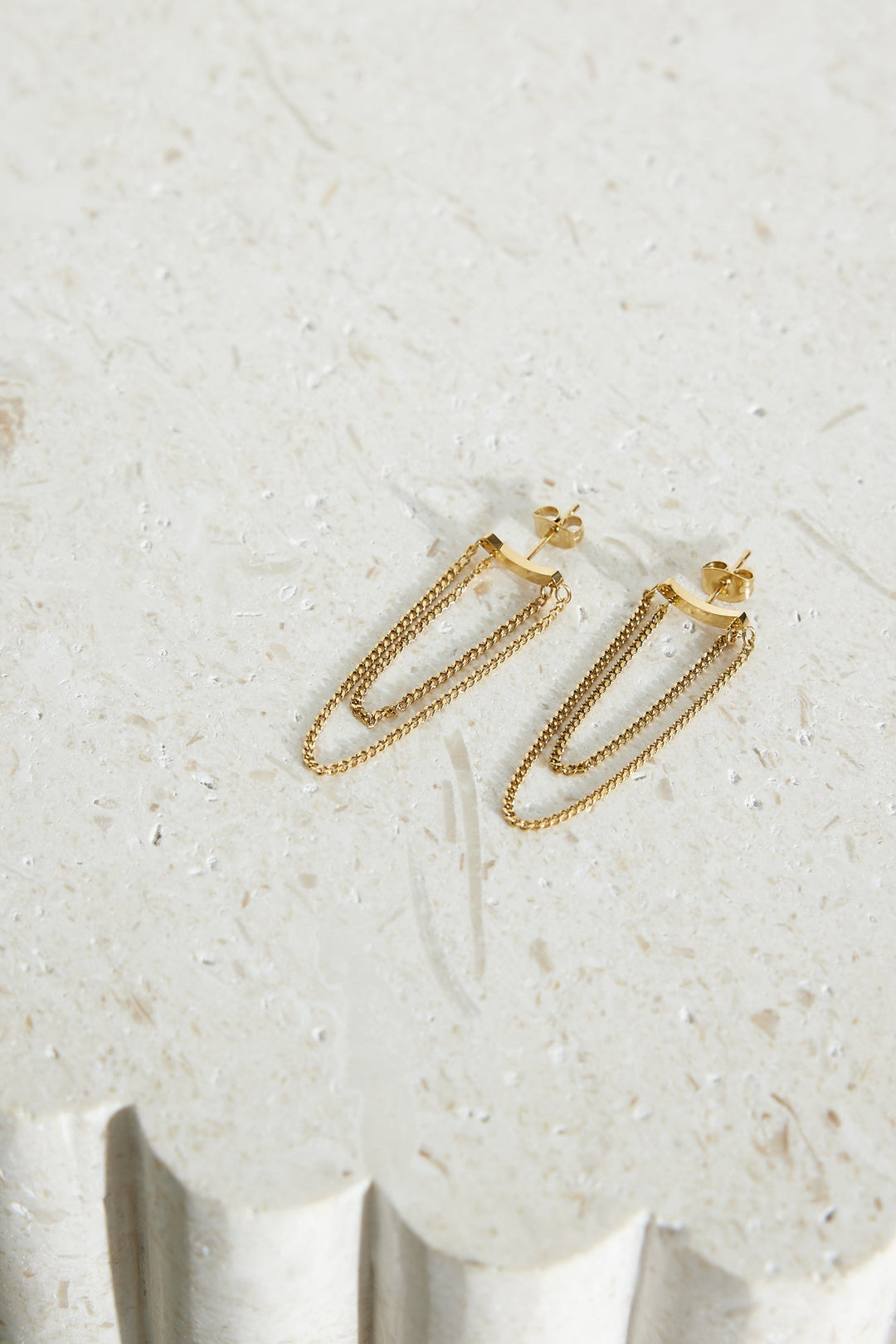 Valentina Sparkling Earrings Gold Plated 18 Carats Jasmine's Boutique Australia