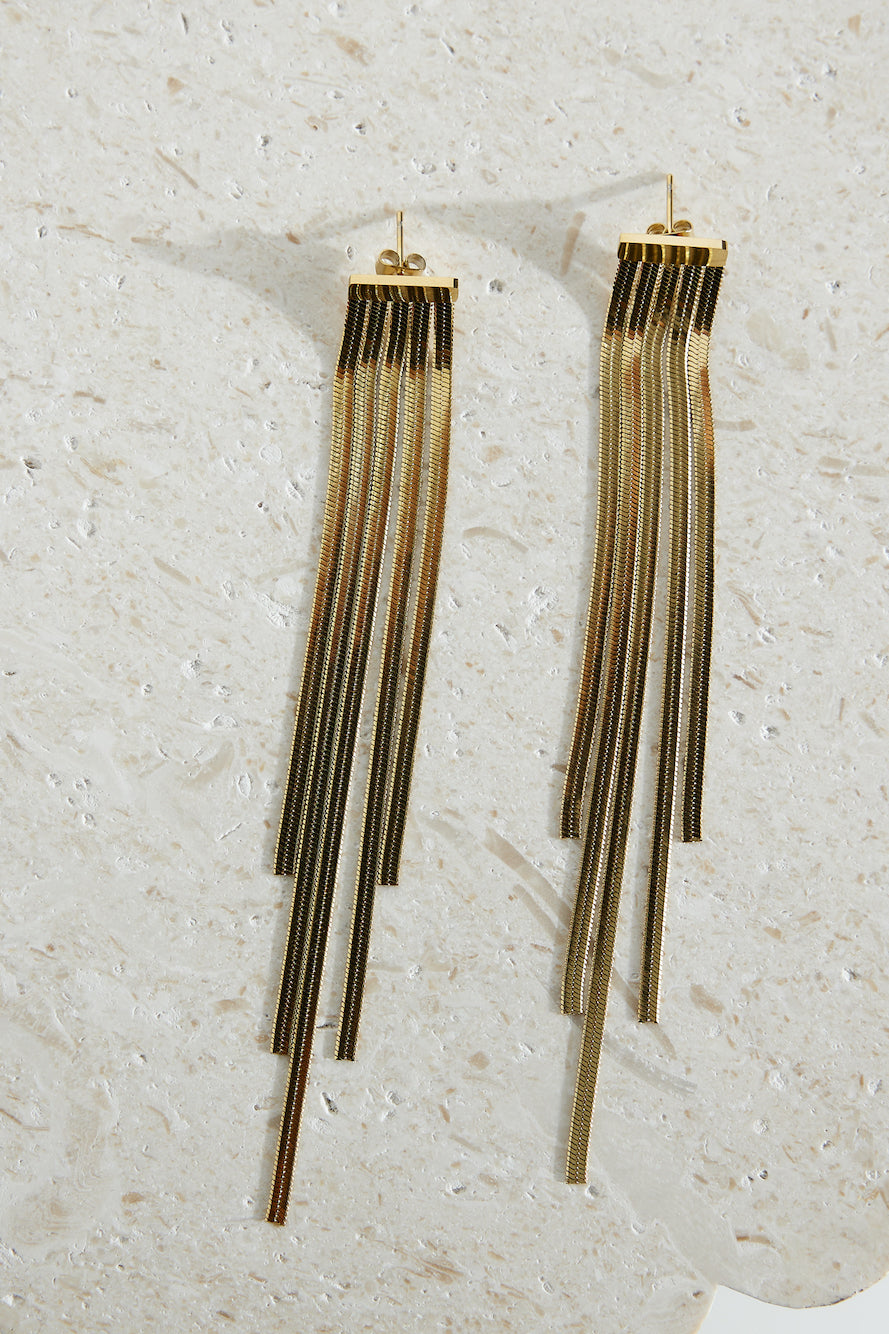 18 Karat Gold Plated Glam Time Earrings Jasmine's Boutique Australia