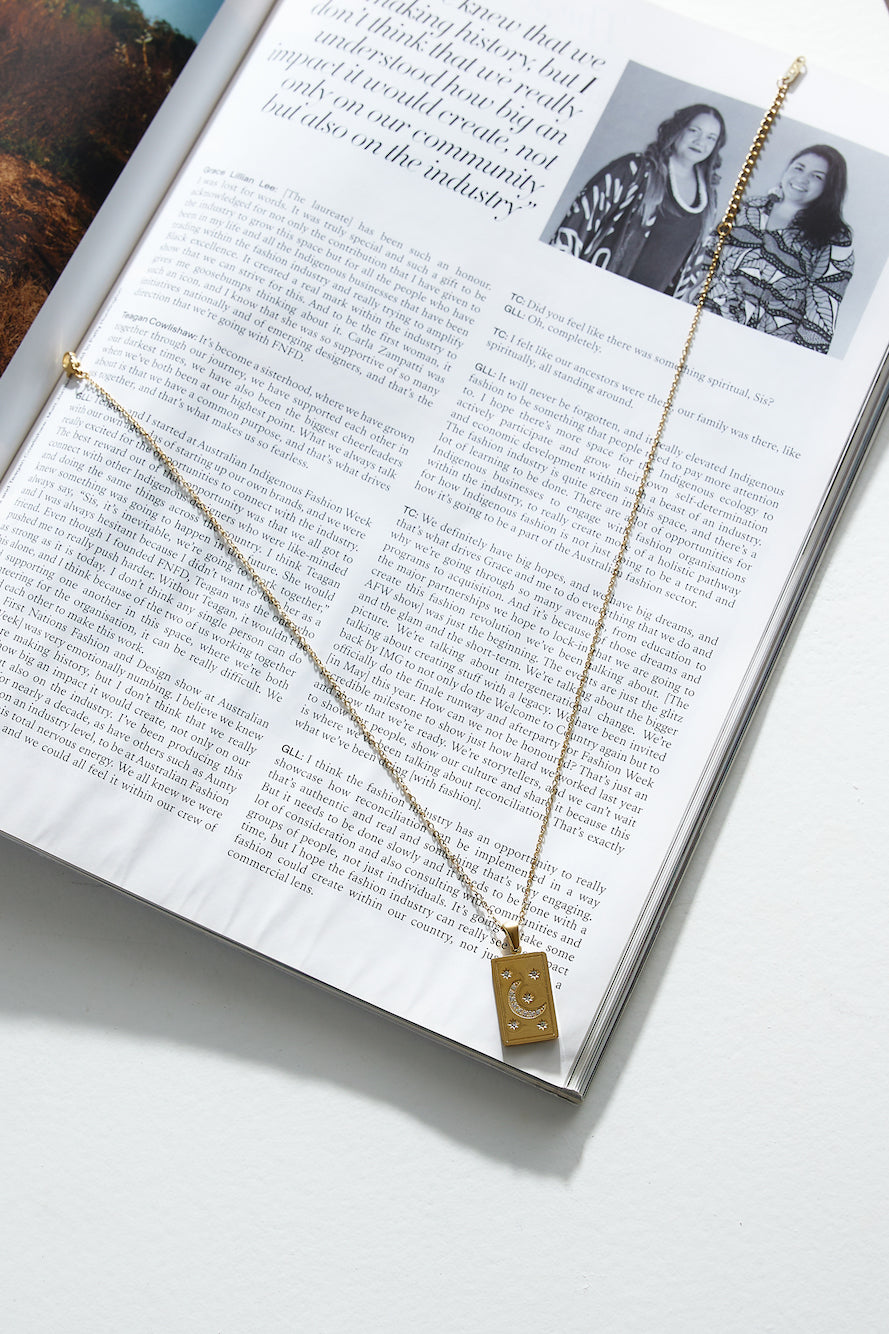 18 Karat Gold-Plated Necklace with Star Jasmine's Boutique Australia