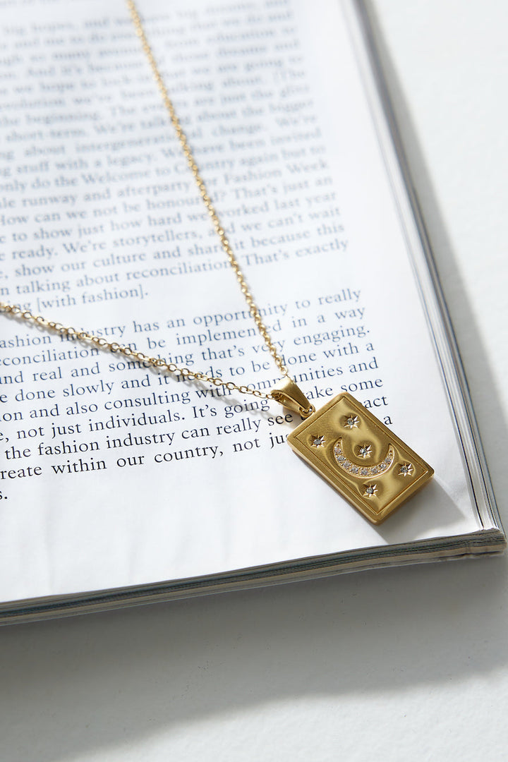 18 Karat Gold-Plated Necklace with Star Jasmine's Boutique Australia