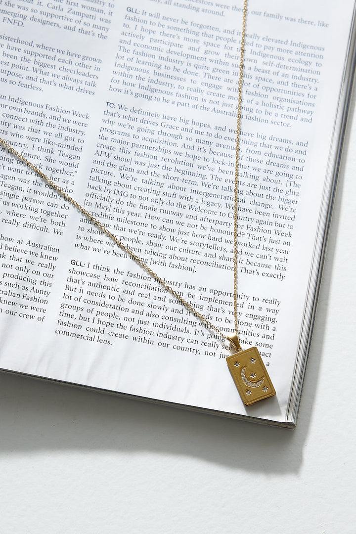 18 Karat Gold-Plated Necklace with Star Jasmine's Boutique Australia