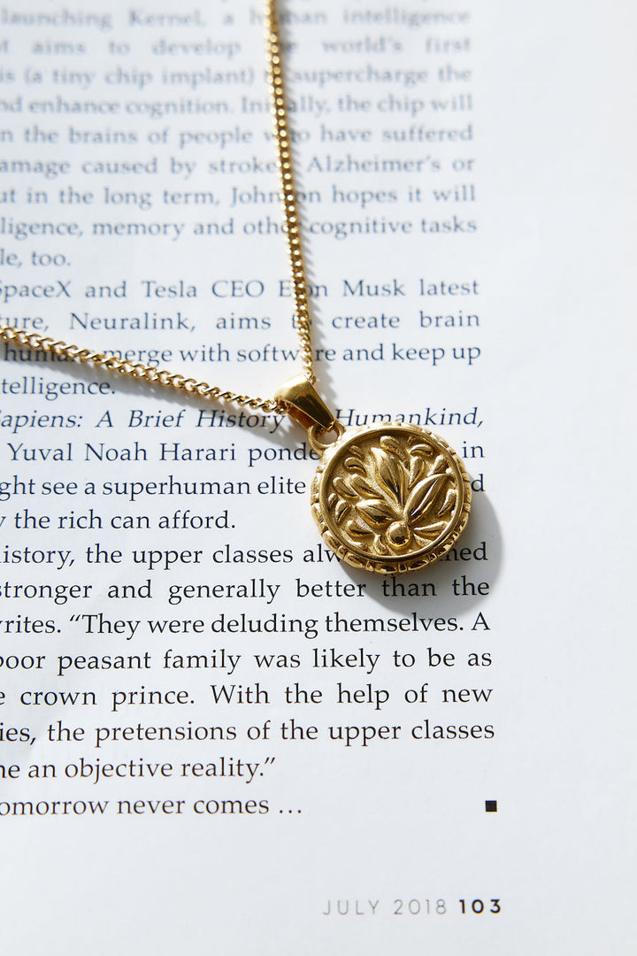 Royal Fern 18 Karat Gold-Plated Necklace Jasmine's Boutique Australia