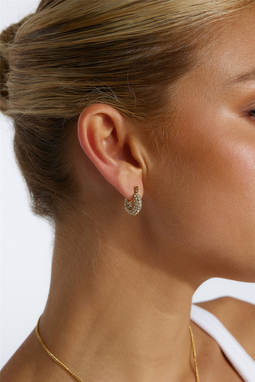 18 Karat Gold Plated Be My Treasure Earrings Jasmine's Boutique Australia