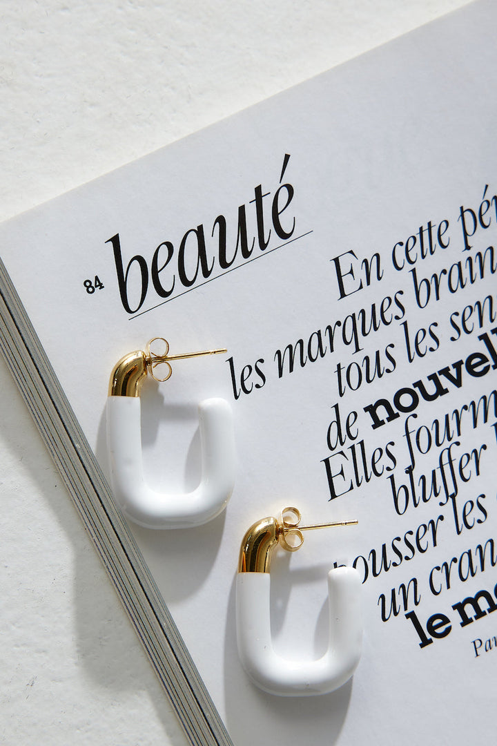 18 Karat Gold-Plated Earrings with Sugar Coating Gold Jasmine's Boutique Australia