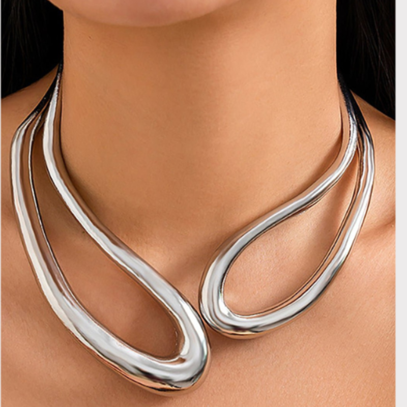 Cut Out Asymmetrical Necklace Liora Lane Boutique