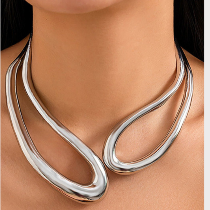 Cut Out Asymmetrical Necklace Liora Lane Boutique