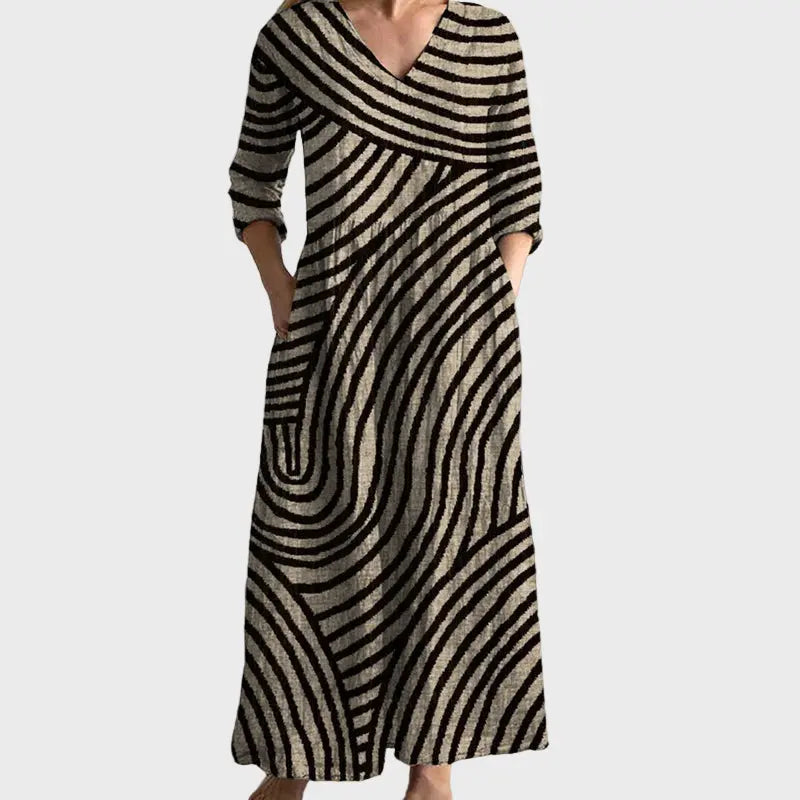 Geometric Print Maxi Dress Jasmine's Boutique Australia
