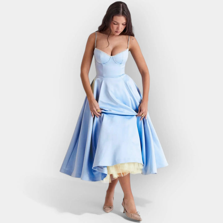 Elegant Midi Dress with Stylish Line Jasmine's Boutique Australia