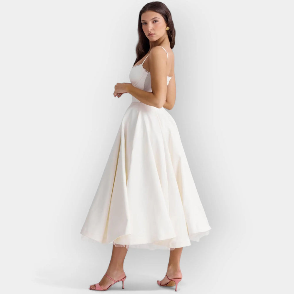 Simple White Midi Dress Jasmine's Boutique Australia