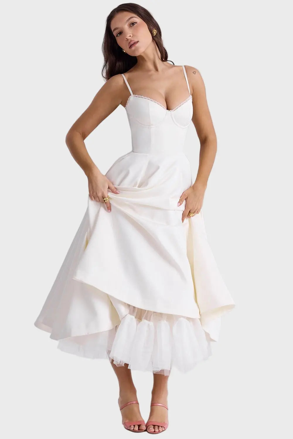 Delicate Tulle Accent Dress Jasmine's Boutique Australia