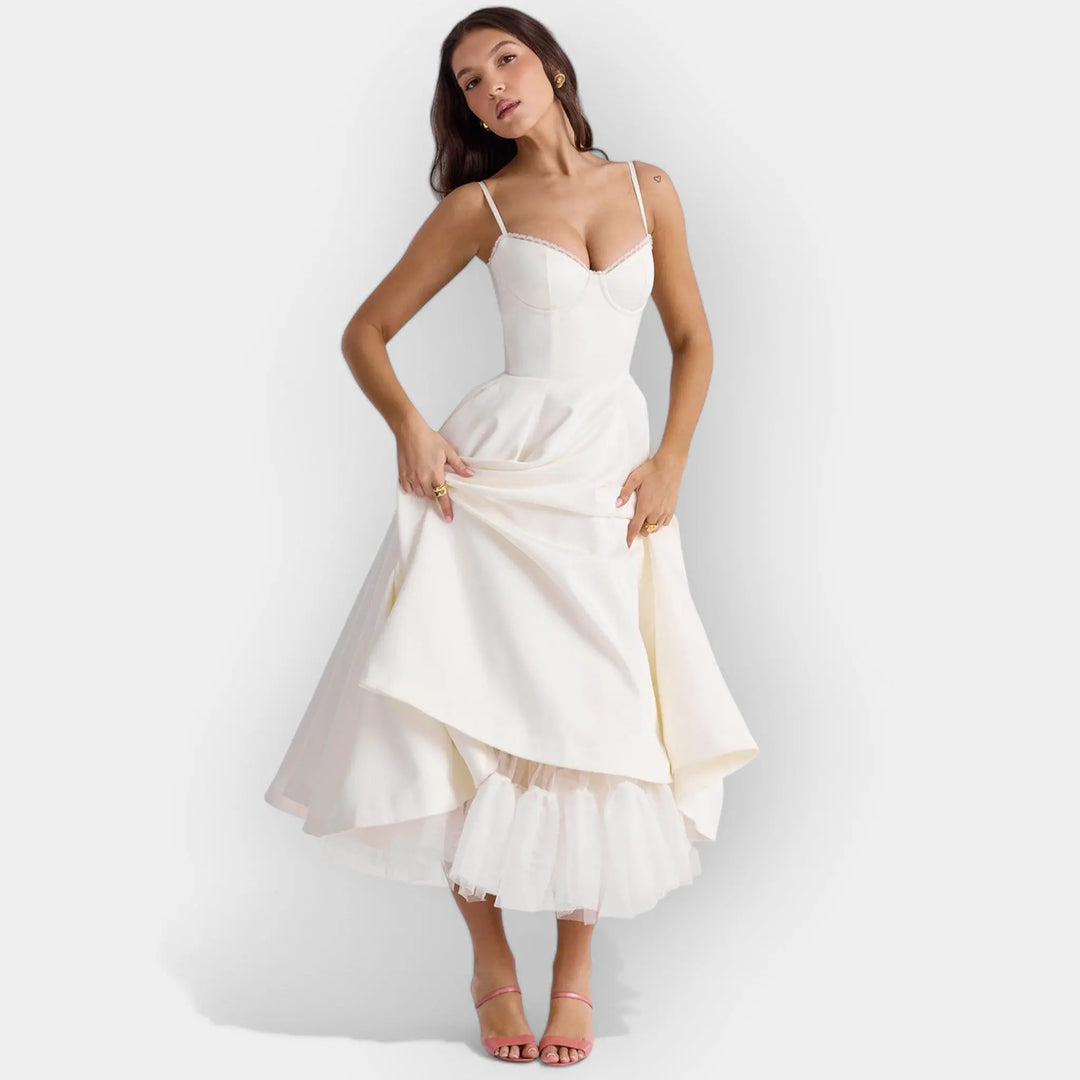 Simple White Midi Dress Jasmine's Boutique Australia