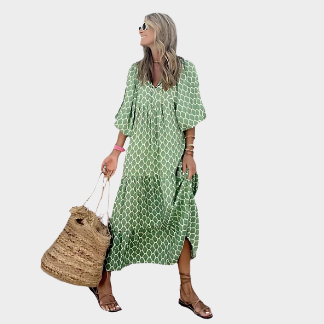 Geometric Airy Dress Jasmine's Boutique Australia