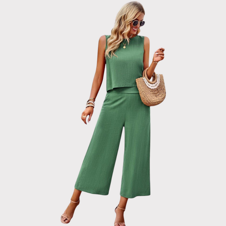 Lavinia | Flowy Boho Top & Shorts Set Liora Lane Boutique