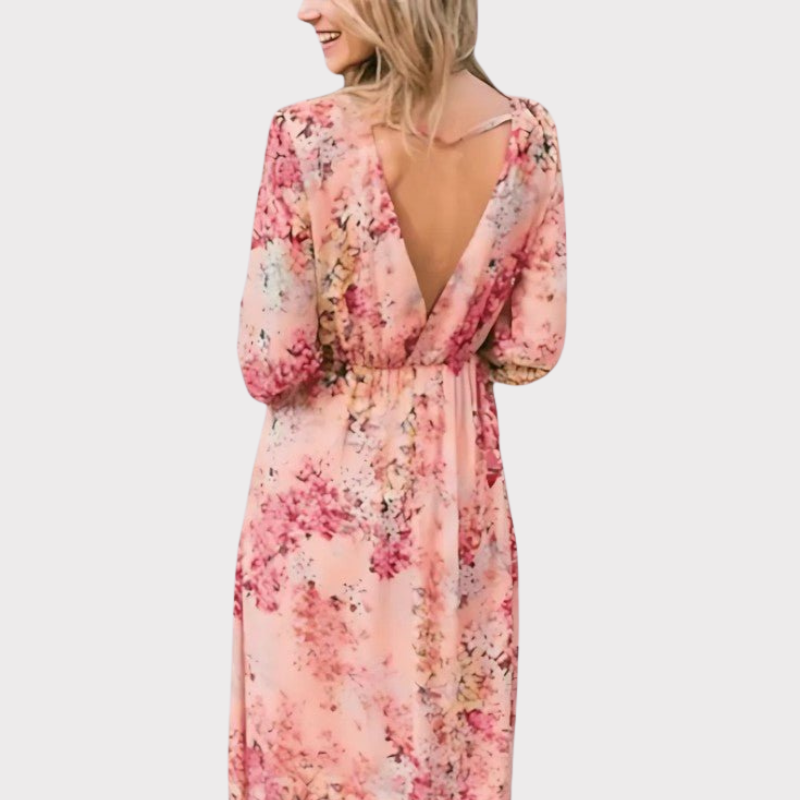 Amaliya | Floral Boho Maxi Dress Liora Lane Boutique