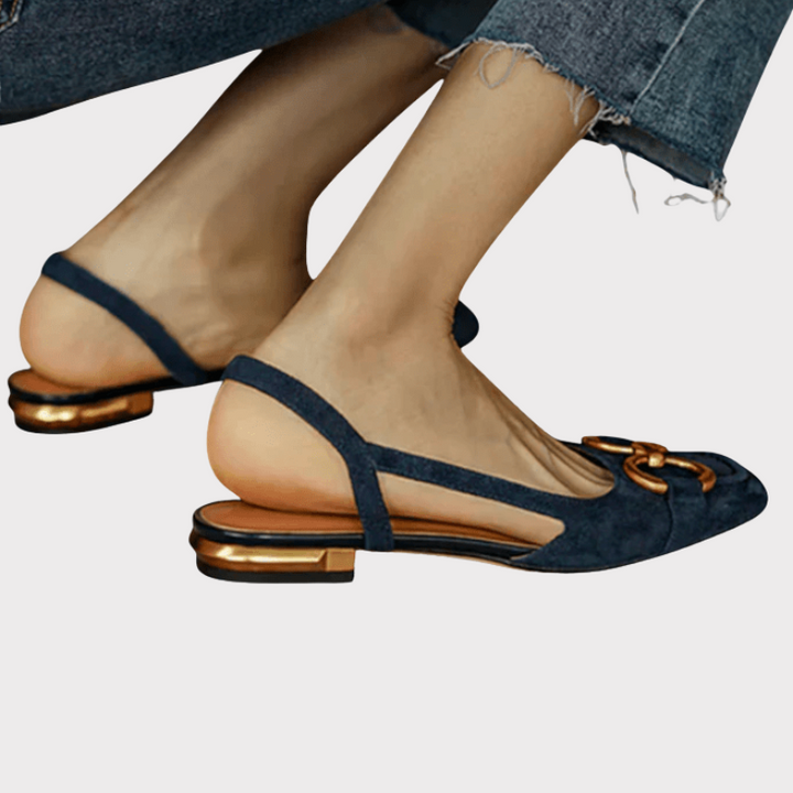 Alma | Square-Toe Slingback Loafers Liora Lane Boutique