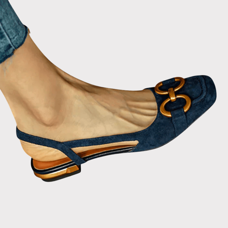 Alma | Square-Toe Slingback Loafers Liora Lane Boutique
