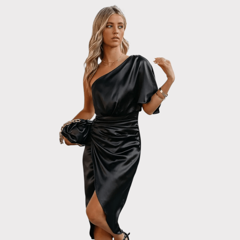 Anais | Elegant Silky Satin Dress Liora Lane Boutique