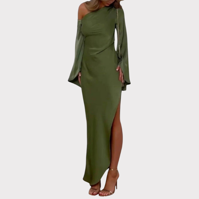 Keisha | One-Shoulder Asymmetrical Maxi Dress Liora Lane Boutique