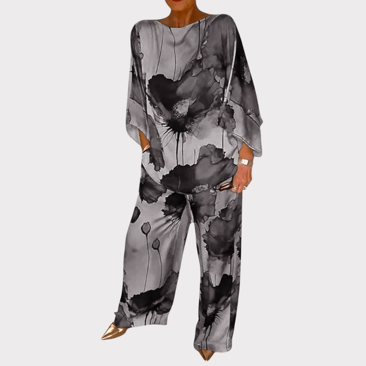 Karoline | Floral Two-Piece Set with Relaxed Fit Liora Lane Boutique