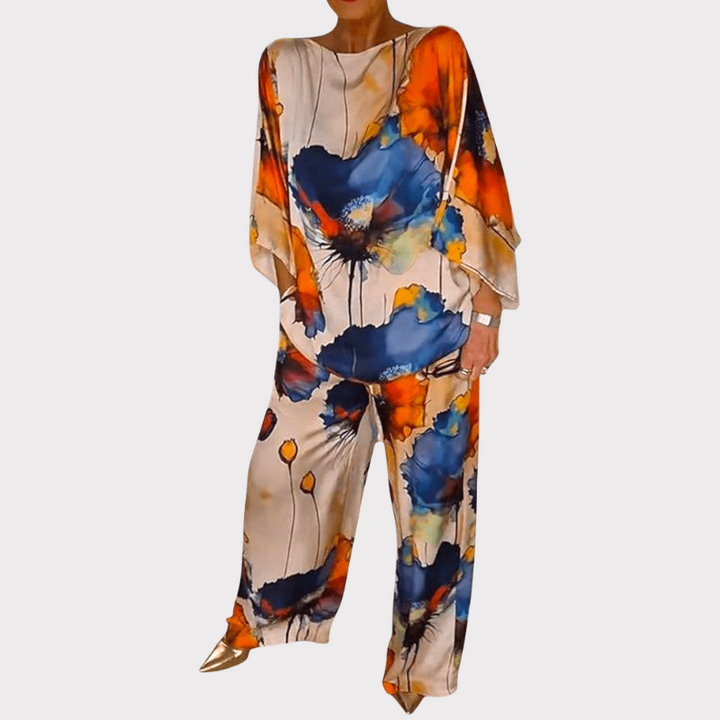 Karoline | Floral Two-Piece Set with Relaxed Fit Liora Lane Boutique