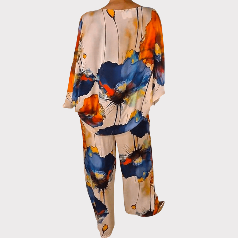 Karoline | Floral Two-Piece Set with Relaxed Fit Liora Lane Boutique