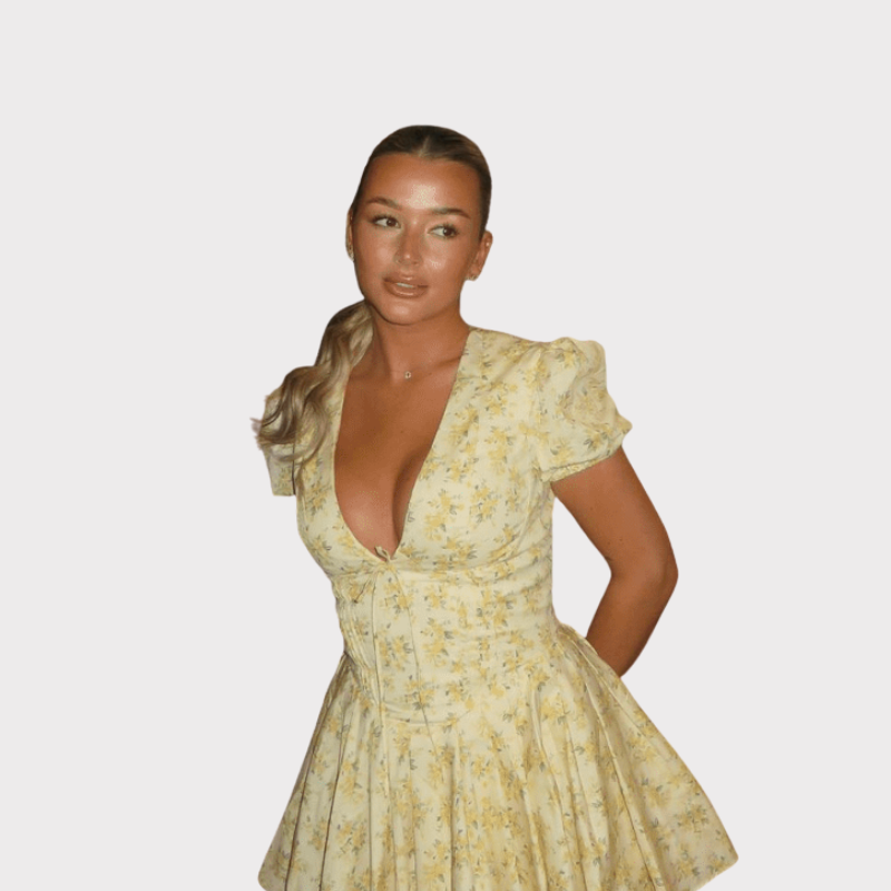 Juliette | Floral Mini Dress Liora Lane Boutique