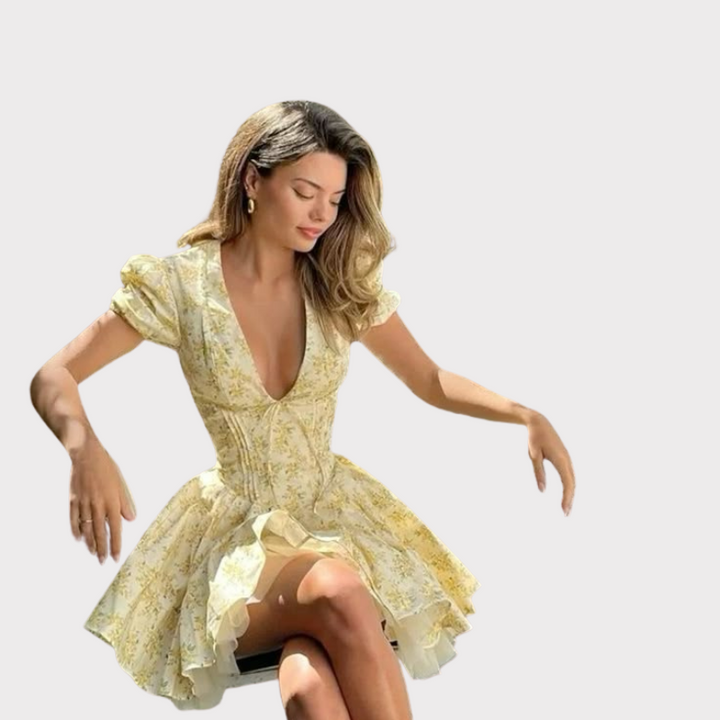 Juliette | Floral Mini Dress Liora Lane Boutique