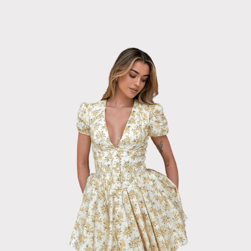 Juliette | Floral Mini Dress Liora Lane Boutique