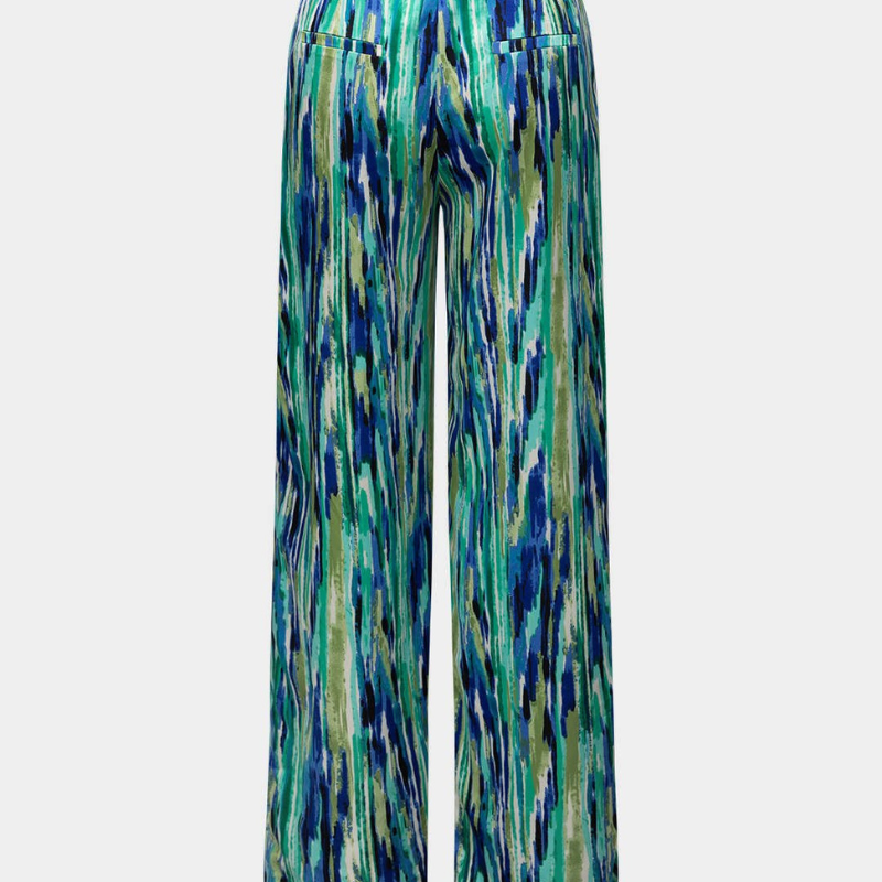 Inna | Marble Print High-Waisted Straight Leg Pants Liora Lane Boutique