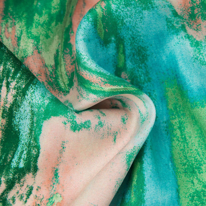 Inna | Marble Print High-Waisted Straight Leg Pants Liora Lane Boutique